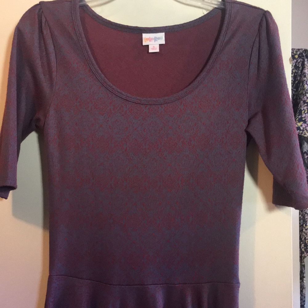 LulaRoe Amelia dress, size S, purple